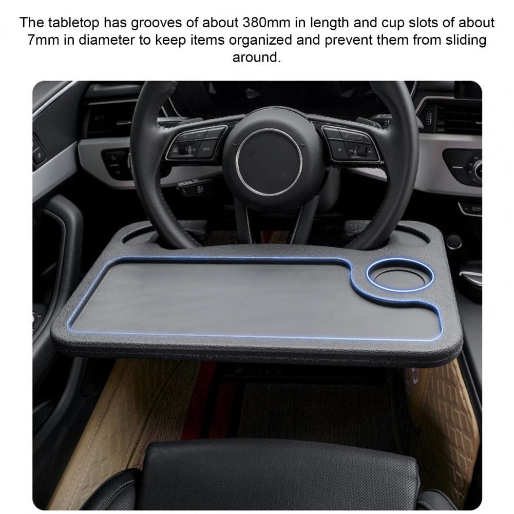 Car Steering Wheel Table Versatile Car Laptop Desk Mount Stand Steering Wheel Tray for Work Dining Coffee Convenient Car Tray